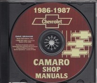1986-1987 Camaro Werkstatthandbuch Auf CD Chevrolet Reparaturservice CD-ROM