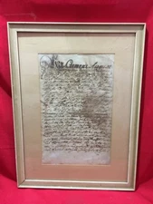 AMAZING RARE ANTIQUE ARCHBISHOP CLEMENS AUGUST MANUSCRIPT DOCUMENT GERMAN