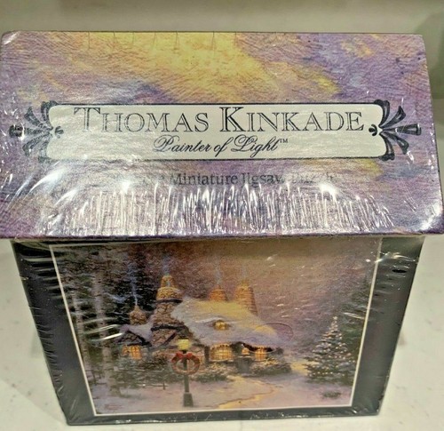 THOMAS KINKAID 100 PC MINI PUZZLE STONEHEARTH HUTCH NEW