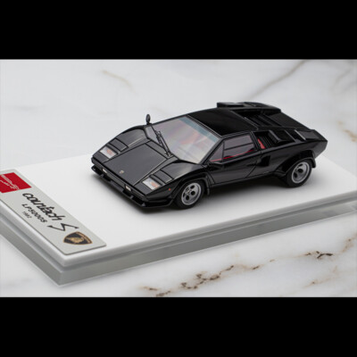 Make Up 1:43 Scale Lamborghini Countach LP5000S Diecast Car Model Black EM651B