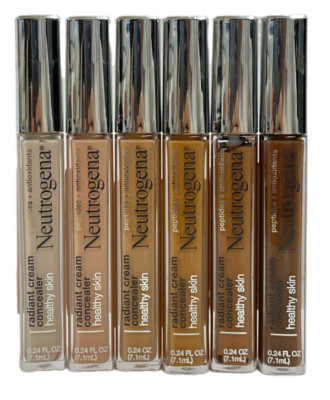 Neutrogena Radiant Cream Concealer Lot of 2 x (0.24oz / 7.1ml) You Pick Shade
