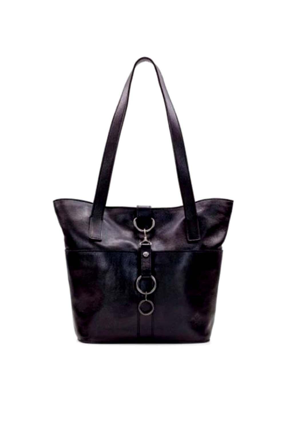 Сумка-ведро Patricia Nash из кожи Эсплет Черный