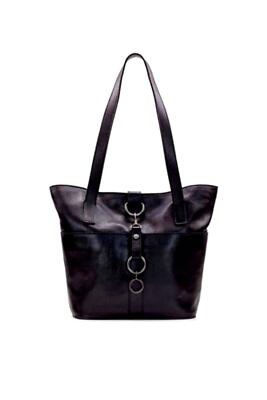 Patricia Nash Leather Espelette Bucket Tote Black | eBay display picture 1