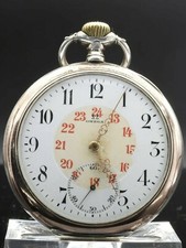 Taschenuhr / Frackuhr Omega  800 Silber/ Antik / rar