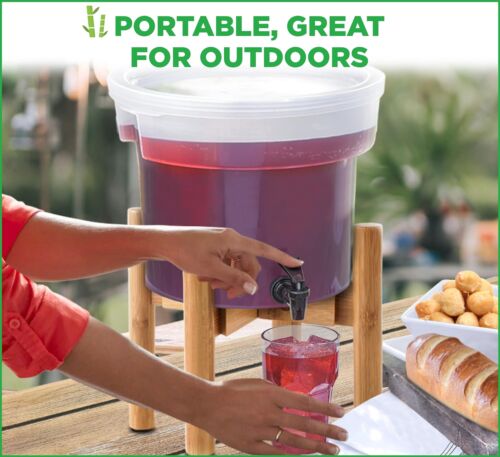 Drink Dispenser Stand Holds Up To 10kg Adjustable Fits Small Medium And Large Di - Picture 6 of 9