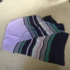 NWOT! Christopher & Banks Rectangle Scarf Blue Green Lavender Sheer Lightweight