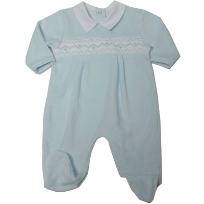 smocked sleepsuit