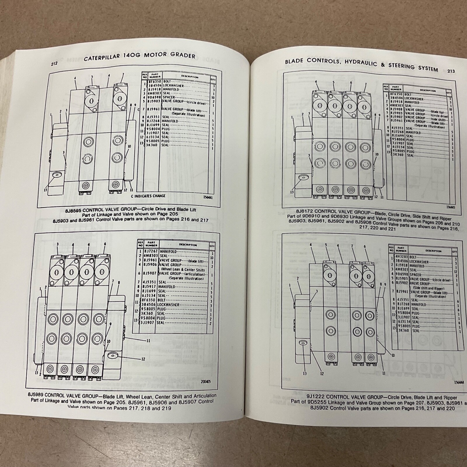 CAT Caterpillar 140G PARTS MANUAL BOOK CATALOG MOTOR GRADER sn 72V1822