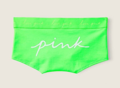 NEW Victoria Secret PINK Cotton Logo Shortie Boyshort - You Pick Panty - XL - Picture 74 of 96