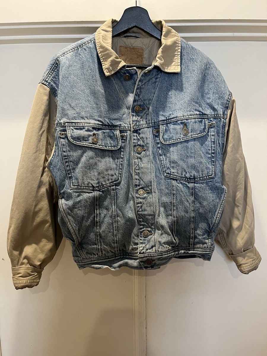 VTG Gap Jean Trucker Jacket Tone Men Small Light Wash Denim