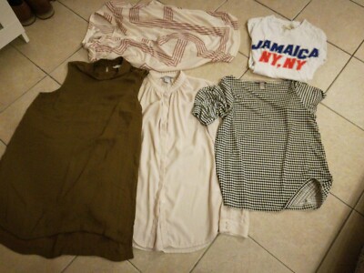 5 x Bluse Shirt Oberteil H&M Kleidung Damen XS, S Konvolut Paket Bekleidungs Set