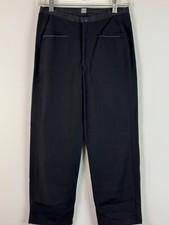 Marithe Francois Girbaud Vintage Crop Black Pants w/ Ruched Cuffs  26" Waist