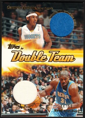 Carmelo Anthony Nene 2003-04 Topps Jersey Edition Double Team Dual Relic /50  