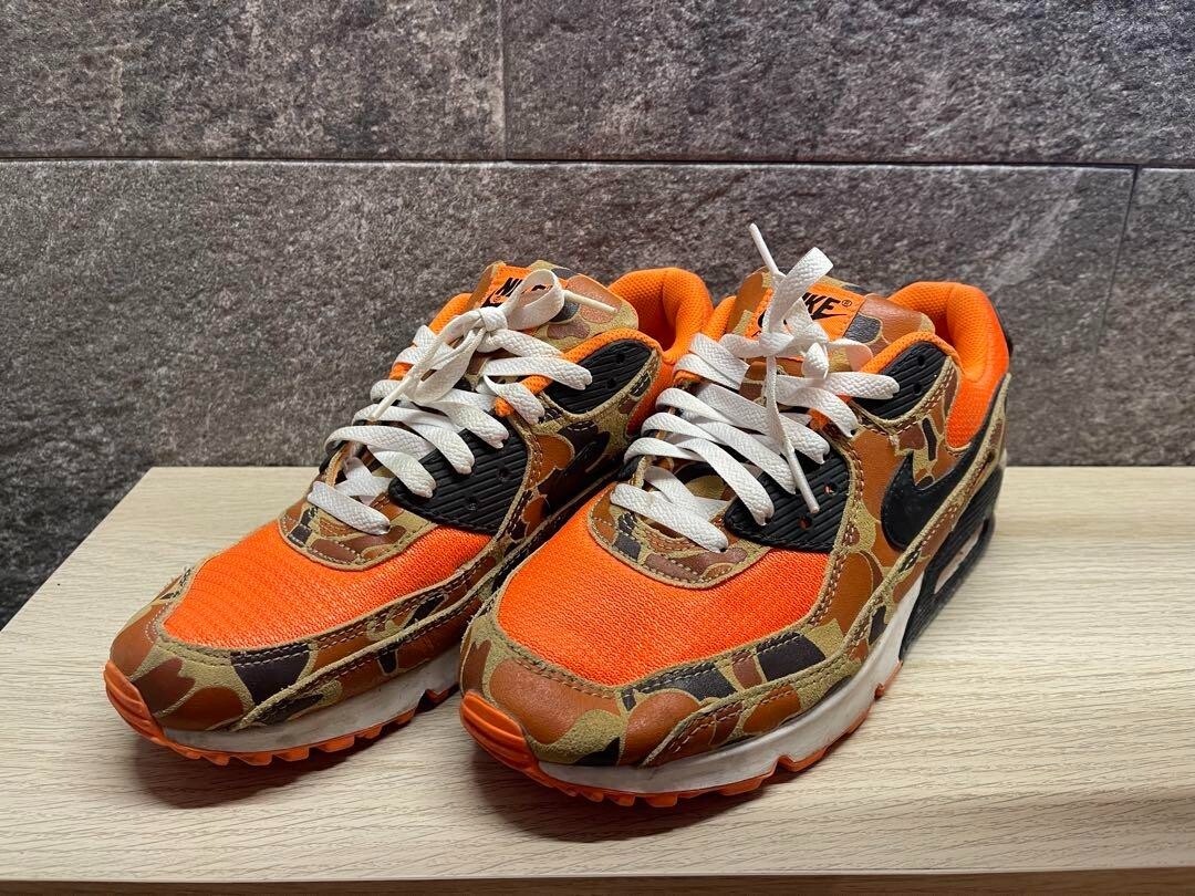 Nike Air Max 90 Orange Duck Camo CW4039-800 Sneaker US9.5 No Box Nike Air Max 90 Orange Duck Camo CW4039-800 Sneaker US9.5 No Box