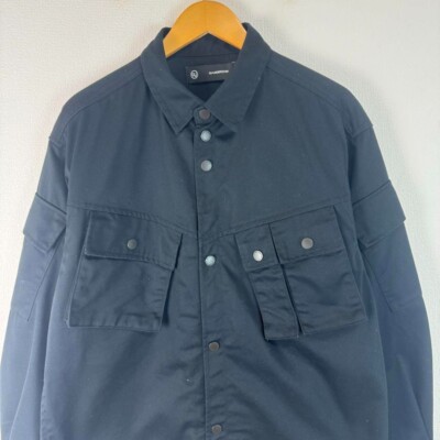ジャケット・アウター 00s archive gimmick military jacket PPFM military jacket 00S Y2K ARCHIVE MA-1 flight M polyester