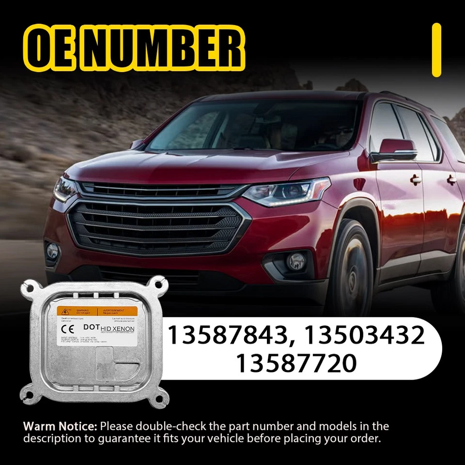 Módulo de unidad de control HID de lastre de faros de xenón para Chevrolet Traverse 2018-2020 Foto 3 de 4