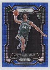 2023-24 Panini Prizm Blue Seismic Prizm /99 Andre Jackson Jr #131 19fe