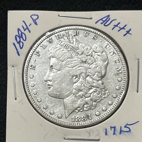 1884-P Morgan Silver Dollar AU +++