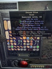 DIABLO 2 RESURRECTED✅Dwarf Star unique ring  ✅PC SC
