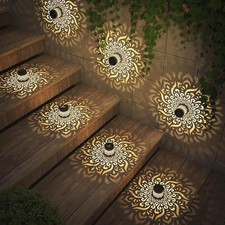 Solar Mandala Lights Outdoor Garden Decorative Hanging LED Light UK
