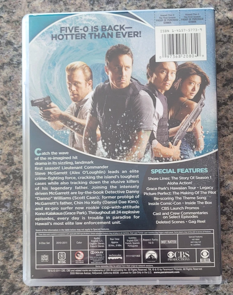 Гавайи пять-0 полный серии сезон 1-10 DVD 1,2 BR,3,4,5,6,7,8,9,10 новый (2010) - Изображение 3 из 4