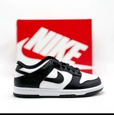  NEW Youth Grade-School NIKE DUNK LOW J GS WHITE / BLACK  CW1590 100 