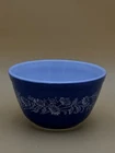 PYREX Colonial Mist Mixing Bowl  401 Blue With White Flowers Mint Vintage