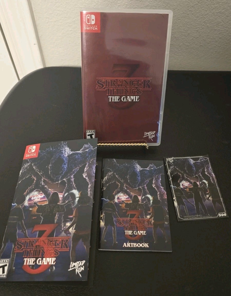 Stranger Things 3 The Game Nintendo Switch Limited Run Complete CIB W/ Inserts