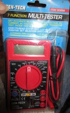 CEN-TECH 7 Function Digital Multi-Tester  AC/DC volt #90899 Multimeter