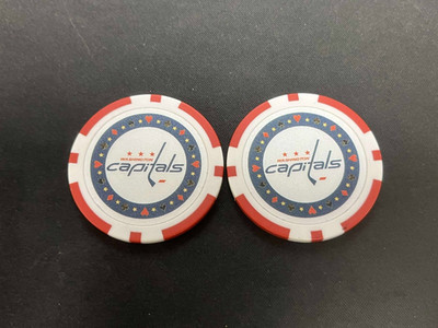 (2) WASHINGTON CAPITALS 2018 STANLEY CUP $100 POKER SHIPS LOT
