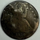 1839 Seated Liberty Half Dime 5c Exact Coin Imaged #SL264