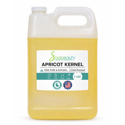 Apricot Kernel Oil Cold Pressed 100% Pure & Natural 7 lbs