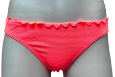 MARKS & SPENCER Ladies Swimwear Coral Pink Floral Hipster Bikini Bottoms