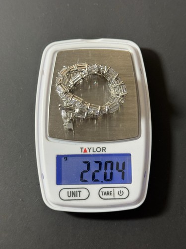 Vintage 925 Sterling Silber FAS Thai Tennis Armband - Bild 23 von 23