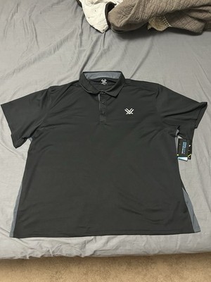 NWT Vortex Optics Men's Punch In Polo Black Heather Gray 2X-Large 120-02-BLH2X
