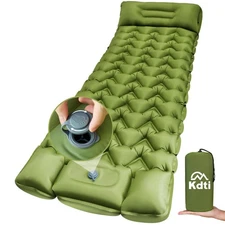 Ultralight Inflatable Sleeping Pad with Built-in Foot Pump - Upgraded Durable...