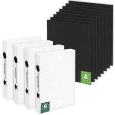HPA100 Compatible True HEPA Filter  Carbon Pre-Filters - 12 Pack