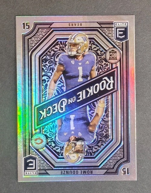 2024 ROME ODUNZE DONRUSS ELITE ROOKIE ON DECK HOLO RC #2 CHICAGO BEARS WR NM/MT