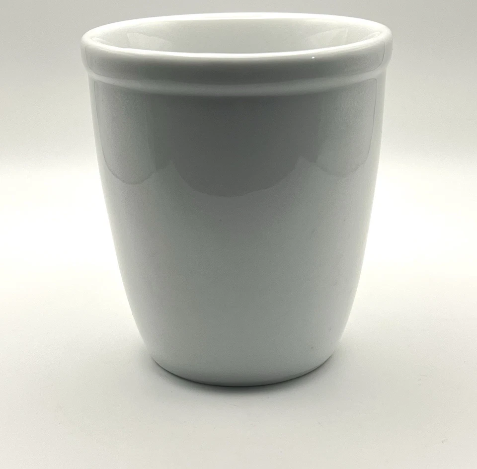 Taza de porcelana blanca Bodum Corona logotipo gris Foto 2 de 4