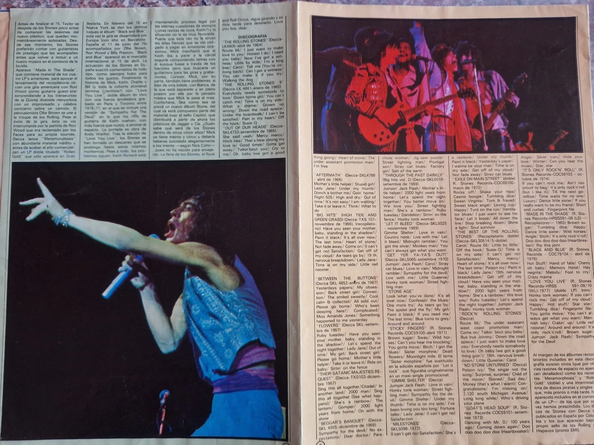 Rolling Stones  POSTER  31x25cm -  90x65cm  70er Jahre