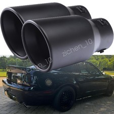 2pcs Car Exhaust 38-76mm Pipe Tip Rear Tail Muffler For 2001 Ford Mustang Svt
