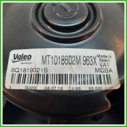 Ventilador De Habitáculo SEAT LEON 1.6 TDI 5Q1819021E VALEO MT1018602M 2012 2017 - Imagen 2 de 6
