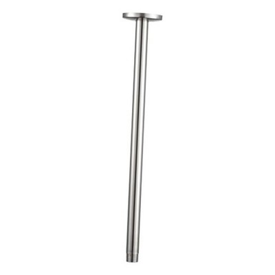 Shower Arm with Flange Ceiling Mount Replacement Rain Brushed Nickel 24 in
