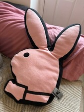Vintage Playboy Bunny Cushion Pillow 2004 Pink And Black