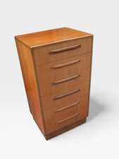 G Plan Teak Fresco 6 Drawer Tallboy Chest of Drawers Vintage Retro Mid Century1
