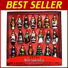 20-Piece Glass Christmas Ornament Collection