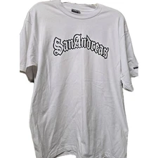 Vintage Grand Theft Auto San Andreas Video Game T Shirt 2004 Size Men's XL