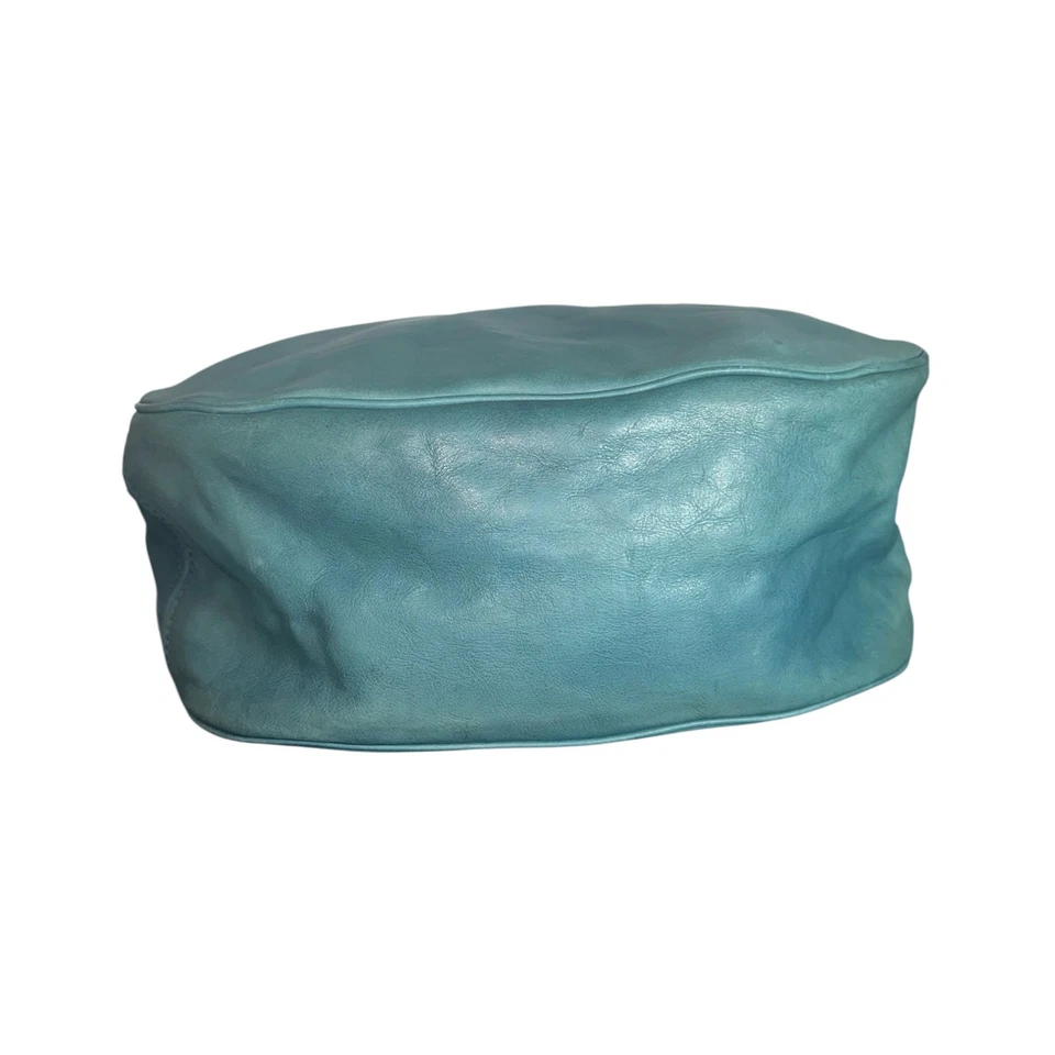 Bolso de hombro hobo de cuero verde azulado Marc by Marc Jacobs holgado con cremallera cartera de bolsillo Foto 4 de 4