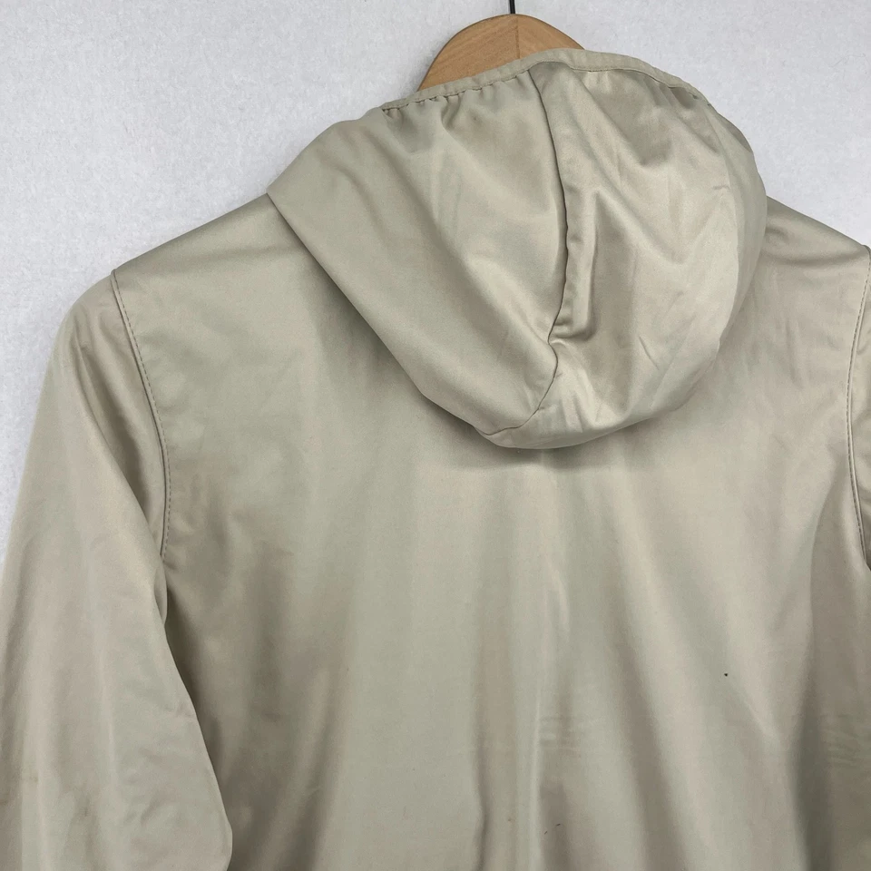 Chaqueta cortavientos NEW BALANCE para mujer S con capucha para correr Anorak beige Foto 4 de 4