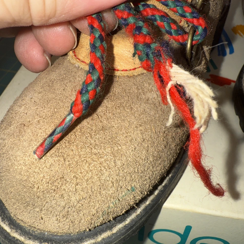 STRIDE RITE Toddler Winter Boots Brown 12 W Norica Tan Lea - Image 4 of 4